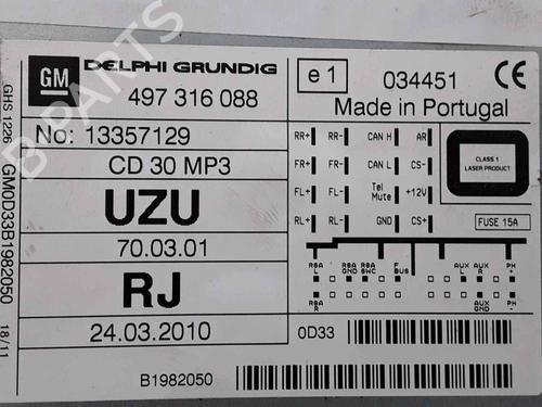 Radio OPEL CORSA D (S07) 1.2 (L08, L68) | BP25189334E6 