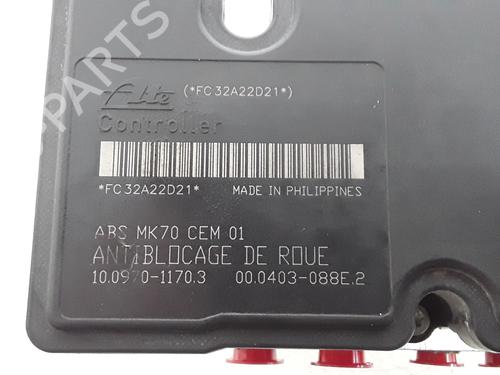 ABS pump PEUGEOT 206+ (2L_, 2M_) 1.4 HDi eco 70 | BP31663971M43