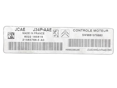 Módulo eletrónico PEUGEOT 206 Hatchback (2A/C) 1.4 i | BP29756512M83