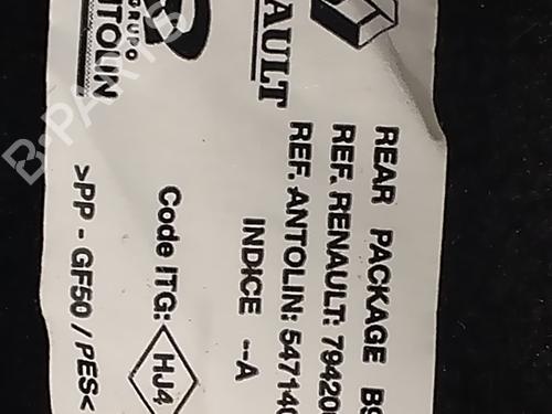 Rear parcel shelf RENAULT MEGANE III Hatchback (BZ0/1_, B3_) 1.5 dCi (BZ09, BZ0D, BZ1W, BZ29, BZ14) | BP33892261C85 - Image 2
