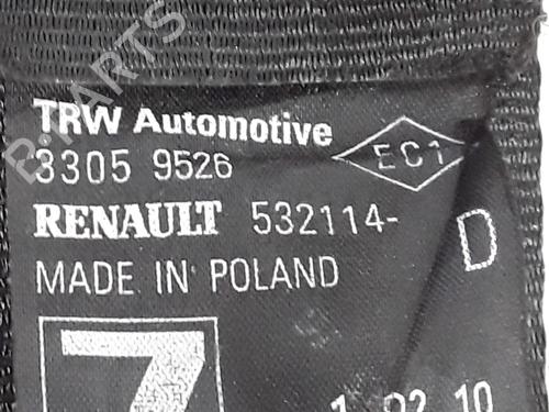 Rear right seatbelt RENAULT TWINGO II (CN0_) 1.2 16V (CN04, CN0B) | BP40025015I28 - Image 2