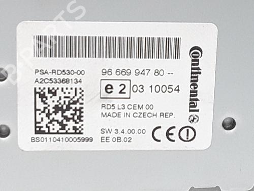 Radio CITROËN C4 II (NC_) 1.6 HDi 90 | BP27187528E6 