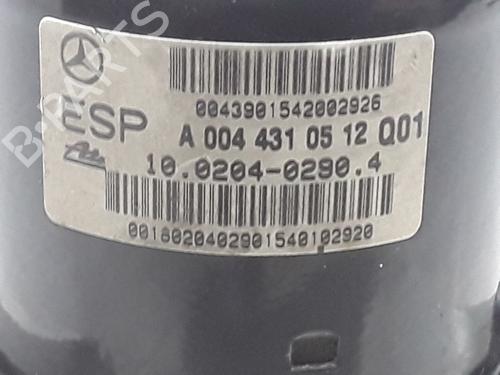 ABS pump MERCEDES-BENZ C-CLASS (W203) C 220 CDI (203.006, 203.008) | BP25165487M43 
