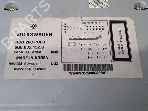 Radio VW POLO (9N_, 9A_) 1.4 TDI | BP25189907E6 