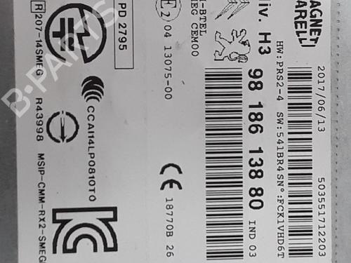 Radio PEUGEOT 308 II (LB_, LP_, LW_, LH_, L3_) 1.2 THP 130 | BP25189969E6 