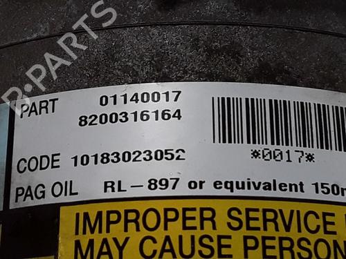AC compressor RENAULT SCÉNIC II (JM0/1_) 1.6 (JM0C, JM0J, JM1B) | BP33307267M34 - Image 3