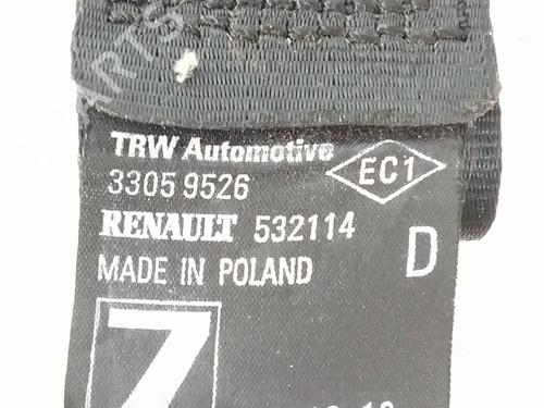 Rear right seatbelt RENAULT TWINGO II (CN0_) 1.5 dCi 75 | BP32632769I28 - Image 3