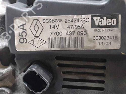 Alternator RENAULT CLIO II (BB_, CB_) 1.2 16V (BB05, BB0W, BB11, BB27, BB2T, BB2U, BB2V, CB05,... | BP25176907M7 