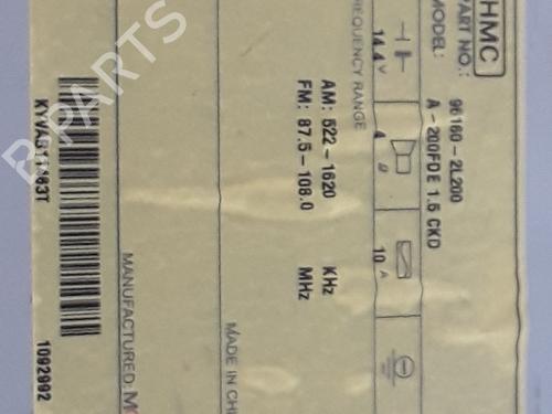 Radio HYUNDAI i30 (FD) 1.6 CRDi | BP25189195E6 