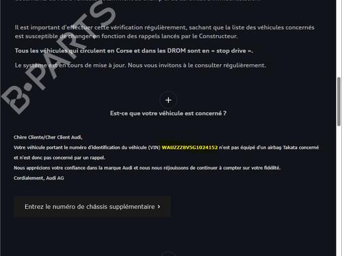 Airbag chauffør AUDI A3 Limousine (8VS, 8VM) 2.0 TDI (150 hp) 30766290