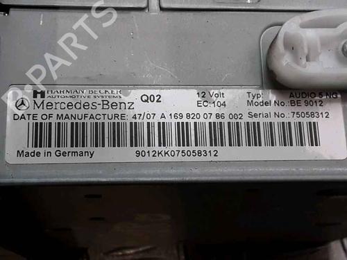 Radio MERCEDES-BENZ A-CLASS (W169) A 180 CDI (169.007, 169.307) | BP25190172E6 
