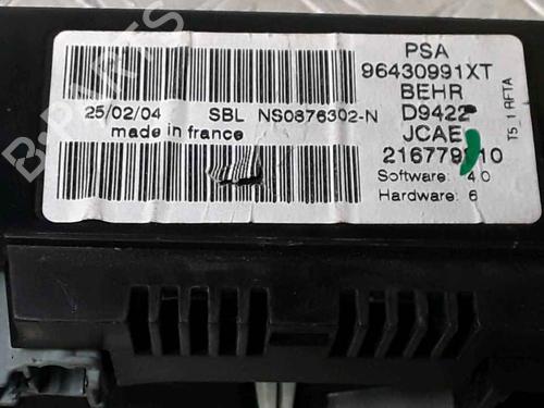 Climate control PEUGEOT 307 (3A/C) 2.0 HDi 90 | BP25169700I5 