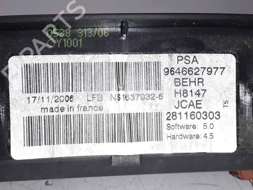 Climate control PEUGEOT 307 (3A/C) 1.6 HDi 110 | BP25170770I5 