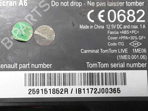 Display monitor RENAULT CLIO III (BR0/1, CR0/1) 1.5 dCi (BR17, CR17) | BP28685118C48 