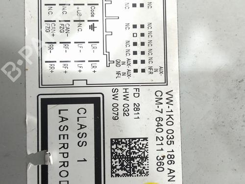Radio VW GOLF PLUS V (5M1, 521) 2.0 TDI 16V | BP29871532E6