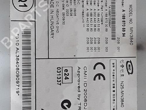 Radio MERCEDES-BENZ B-CLASS Sports Tourer (W245) B 180 CDI (245.207) | BP25190163E6 