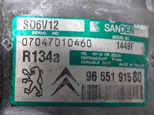 AC compressor PEUGEOT 307 (3A/C) 1.6 HDi 110 | BP25161825M34 