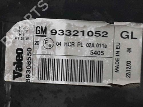 Left headlight OPEL MERIVA A MPV (X03) 1.7 CDTI (E75) | BP25181861C28 