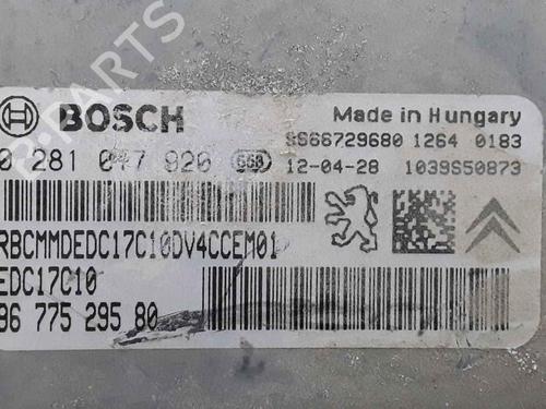 Engine control unit (ECU) PEUGEOT 208 I (CA_, CC_) 1.4 HDi | BP25194830M57 