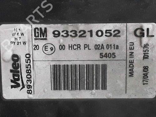 Left headlight OPEL MERIVA A MPV (X03) 1.7 CDTI (E75) | BP25181465C28 