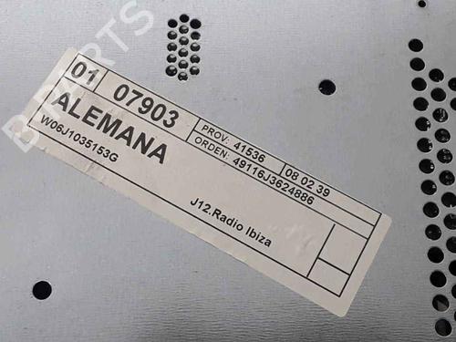 Radio SEAT IBIZA IV (6J5, 6P1) 1.6 TDI | BP25190027E6 