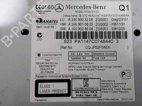 Radio MERCEDES-BENZ A-CLASS (W176) A 200 CDI (176.001) | BP25189665E6 