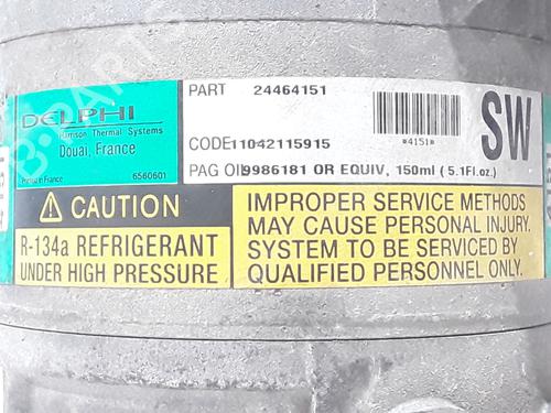 AC Kompressor OPEL ZAFIRA A MPV (T98) 1.8 16V (F75) | BP29144172M34 