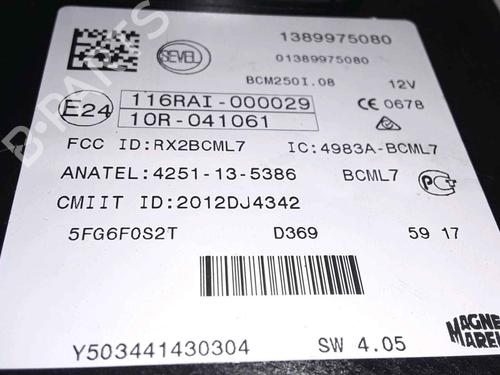 Fuse box PEUGEOT BOXER Van 2.0 BlueHDi 130 | BP25178024E1 