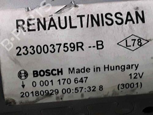 Starter DACIA SANDERO II 1.5 dCi 75 / Blue dCi 75 (B8JW, B8M4, B8AH, B8M7, B8M6) | BP25177125M8 