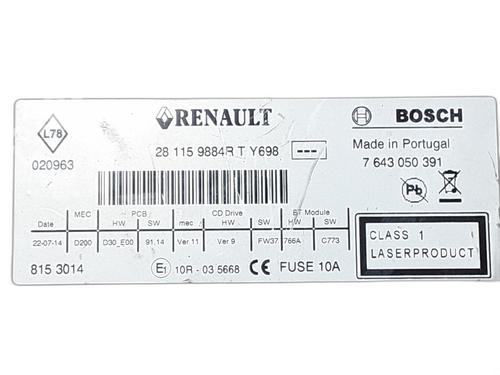 Radio RENAULT CLIO III (BR0/1, CR0/1) 1.5 dCi (BR17, CR17) | BP28685122E6 