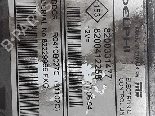 Engine control unit (ECU) RENAULT CLIO II (BB_, CB_) 1.5 dCi (B/CB07) | BP25195508M57 