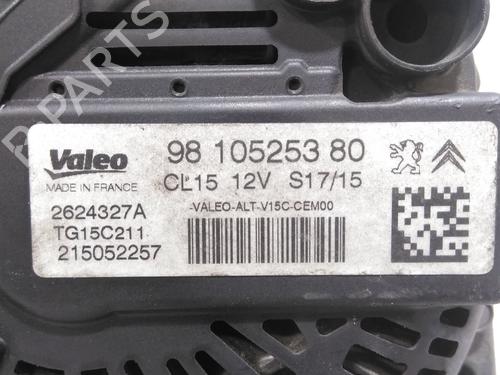 Alternator PEUGEOT 2008 I (CU_) 1.6 BlueHDi 100 | BP32872211M7 - Image 2