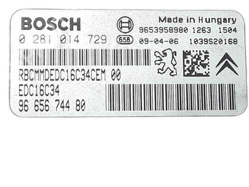 Electronic module PEUGEOT 3008 I MPV (0U_) 1.6 HDi | BP29170393M83