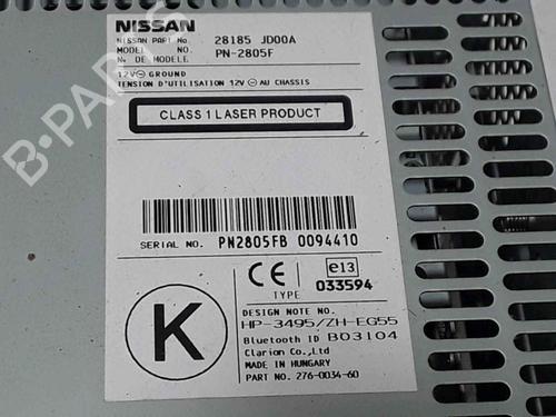 Radio NISSAN QASHQAI I (J10, NJ10) 1.5 dCi | BP25189576E6 