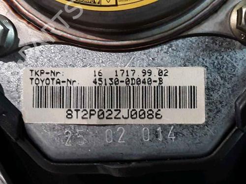 Driver airbag TOYOTA YARIS (_P1_) 1.0 (SCP10_, SCP10R) | BP25159912C9 