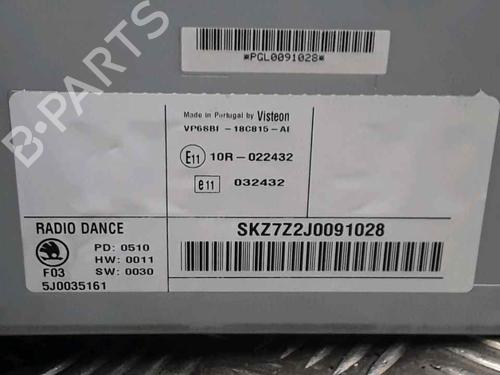 Radio SKODA ROOMSTER (5J7)  | BP25765358E6 