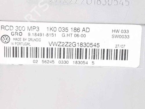 Radio VW GOLF V (1K1) 1.9 TDI | BP25189623E6 