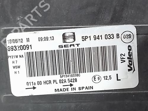Left headlight SEAT LEON (1P1) 1.6 TDI | BP39892388C28 - Image 2