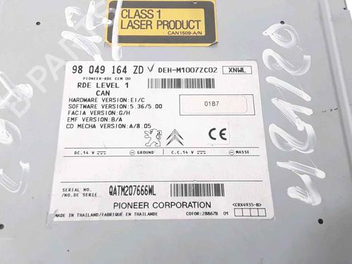 Radio PEUGEOT 208 I (CA_, CC_) 1.2 VTi 68 / PureTech 68 | BP25189549E6 