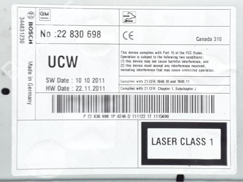 Radio OPEL ASTRA J GTC 2.0 CDTI (08) | BP28685135E6 