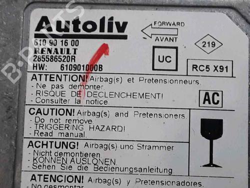 ECU airbags RENAULT LAGUNA III (BT0/1) 2.0 dCi (BT01, BT08, BT09, BT0E, BT0K, BT12, BT1C, BT1D,... | BP25162413M53 