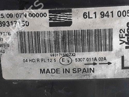 Left headlight SEAT IBIZA III (6L1) 1.4 16V | BP25181880C28 