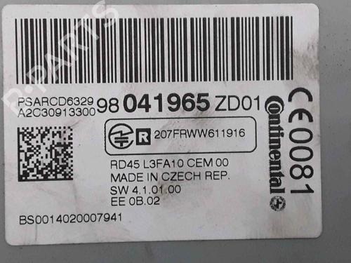 Radio CITROËN C-ELYSEE (DD_) 1.6 HDI 92 | BP25189630E6 