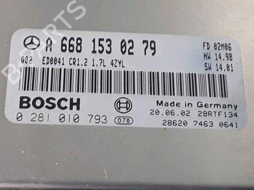 Engine control unit (ECU) MERCEDES-BENZ A-CLASS (W168) A 170 CDI (168.009, 168.109) | BP25194547M57 