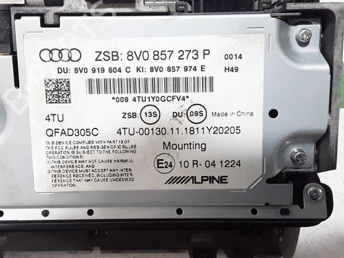Radio AUDI A3 Sportback (8VA, 8VF) 30 TDI | BP29230249E6 
