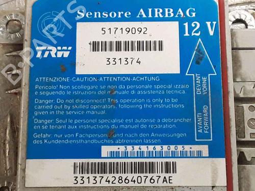 ECU airbags FIAT PUNTO (188_) 1.2 60 (188.030, .050, .130, .150, .230, .250) | BP25162416M53 
