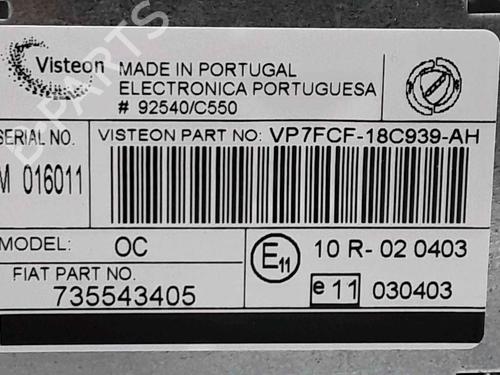 Radio FIAT BRAVO II (198_) 1.6 D Multijet (198AXH1B) | BP25189932E6