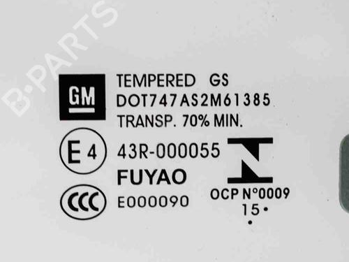 Front right door window OPEL ASTRA K (B16) 1.4 Turbo (68) | BP6743405C19 