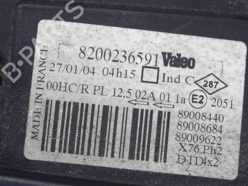Right headlight RENAULT KANGOO (KC0/1_) 1.5 dCi (KC08, KC09) | BP10401530C29 