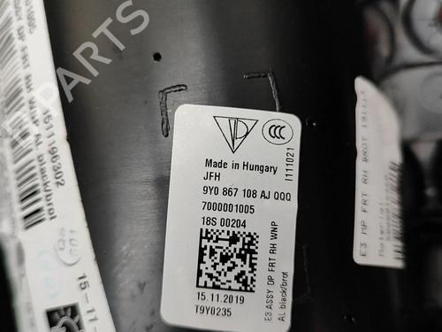 Front right panel PORSCHE CAYENNE Coupe (9YB) 3.0 AWD (9YBAA1) | BP33370317C59 - Image 3